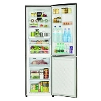 Холодильник Hitachi R-BG410PUC6 GbK черный двухкамерный 215/105л морозилка снизу, No Frost, фото2
