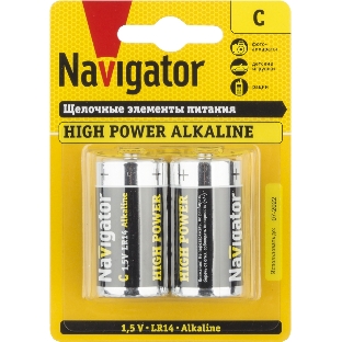 Элемент питания Navigator NBT-NE-LR14-BP2 94754, 1.5 В