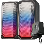 Акустическая система RGb 2.0 + Bluetooth, Qumo Charisma (ВТ 0054), 15ВТ, объемное звучание, отключаемая многорежимная RGb подсветка, USB+Jack 3,5мм, фото2