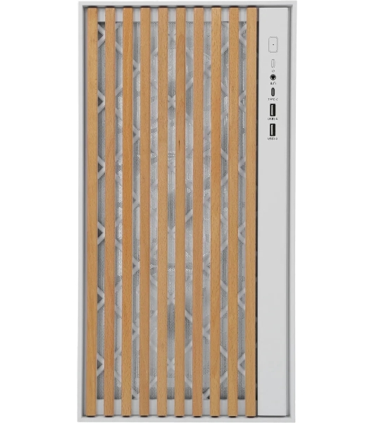 Корпус Formula V Line TimberLine T0 White, ATX, wood+plastic front, TYPE-C*1, USB3.0*2, FRONT 3x120мм FRGB, REAR 1x120мм FRGB