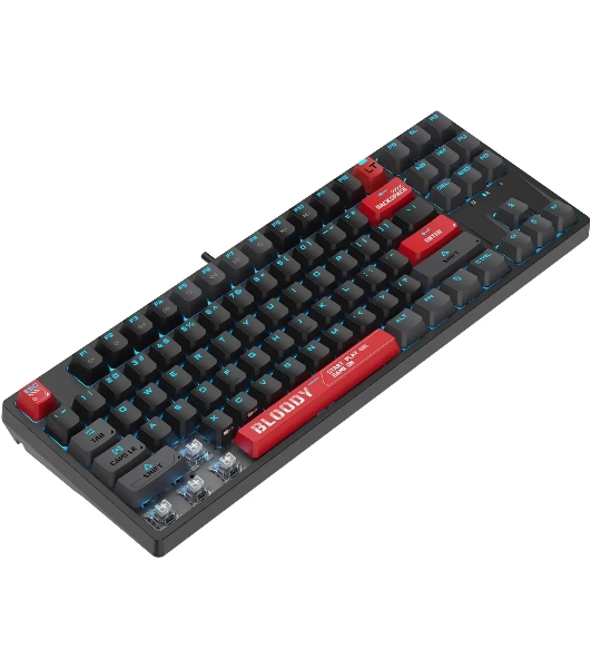 Клавиатура A4Tech Bloody AT87 проводная USB черный/красный