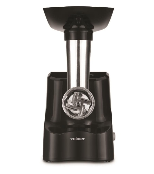 Мясорубка электрическая Zelmer ZMM1520B черный, 1500 Вт, 1.5 кг/мин, реверс, насадки - 3