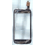 Сенсорное стекло (тачскрин) для Philips Xenium W6350, черное, фото2