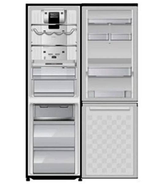 Холодильник Hitachi R-BG410PUC6 GbK черный двухкамерный 215/105л морозилка снизу, No Frost