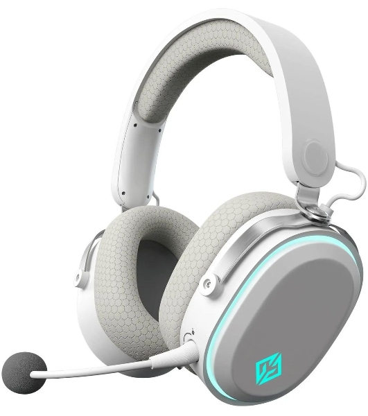 Беспроводные/проводные наушники GMNG GG-HS405W белый, полноразмерные, Bluetooth + радиоканал + проводной, до 40 ч