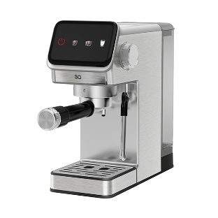 Кофеварка рожковая BQ CM7003 серебристый, исп. кофе - молотый, 1,2 л, 1350 Вт, 20 бар