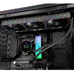 Система жидкостного охлаждения Thermalright Frozen Horizon 360 Digital (360мм, LED temp., Black, ARGB/Fans: 3x120мм, 68.9CFM, 28.2dBA, 2000RPM/Pump height 53.2мм, Rad thickness 27мм/S: 1700, 1200, 1851, 115X, AM5, AM4), фото2