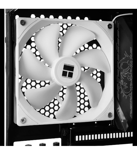 Кулер для корпуса Thermalright TL-C14CW белый (140x140x25mm, 4-pin PWM, 75.8CFM, 26.4dBA, 1500RPM)