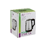 Чайник электрический Homestar HS-1003 1.8л нержавейка, черный, фото3