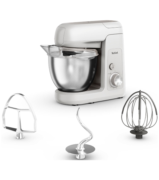 Кухонная машина Tefal Bake Partner QB520B38, серый/серебристый
