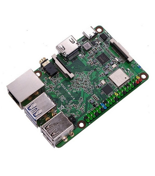 Одноплатный компьютер RockPi ROCK PI 4B Plus (4Gb/32Gb eMMC)