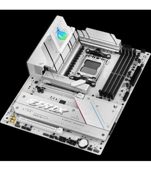 Материнская плата ASUS ROG STRIX B850-A GAMING WIFI, AM5, AMD B850, 4xDDR5, 2xSATA, 4xM.2, 1xPCIe 5.0 x16, 1xPCIe 4.0 x16, 1xPCIe x4, 1xDP, 1xHDMI, 1x2.5Gb LAN, 1xUSB-C 20Gbps, 1xUSB-C 10Gbps, 2xUSB-A 10Gbps, 4xUSB 5Gbps, 2xUSB-A 2.0, 3x3.5 мм, 7.1, ATX