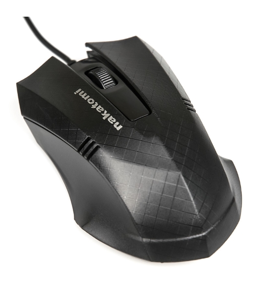 Мышь проводная Nakatomi MON-04U черный, 800 dpi, USB, кнопки - 3