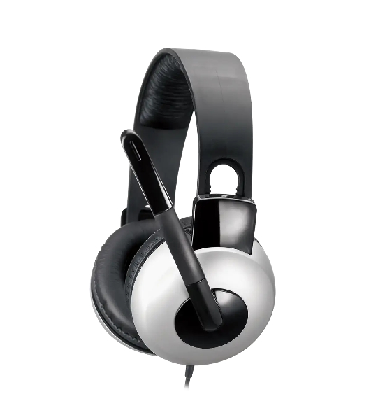 Гарнитура Genius HS-05A серый-чёрный, проводная, 3.5 мм