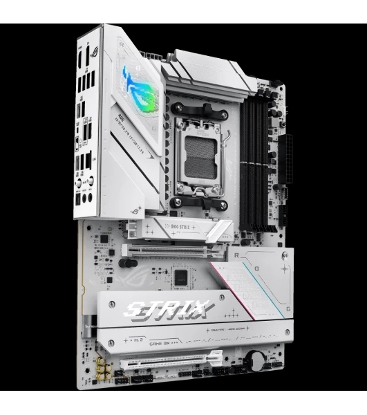 Материнская плата ASUS ROG STRIX B850-A GAMING WIFI, AM5, AMD B850, 4xDDR5, 2xSATA, 4xM.2, 1xPCIe 5.0 x16, 1xPCIe 4.0 x16, 1xPCIe x4, 1xDP, 1xHDMI, 1x2.5Gb LAN, 1xUSB-C 20Gbps, 1xUSB-C 10Gbps, 2xUSB-A 10Gbps, 4xUSB 5Gbps, 2xUSB-A 2.0, 3x3.5 мм, 7.1, ATX