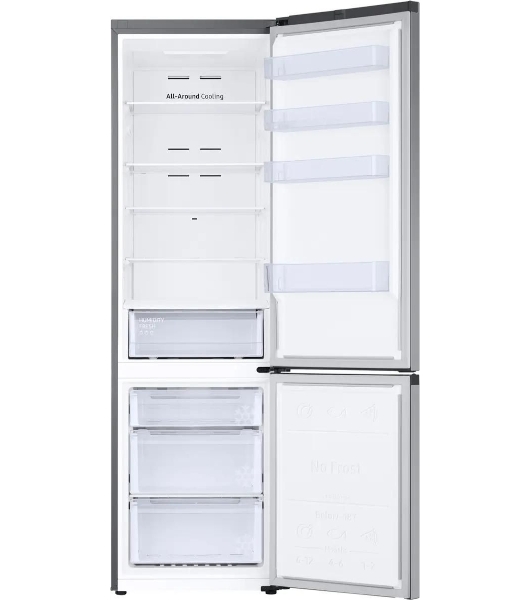 Холодильник Samsung RB38C600DSA/EF серебристый двухкамерный 276/114л морозилка снизу, No Frost