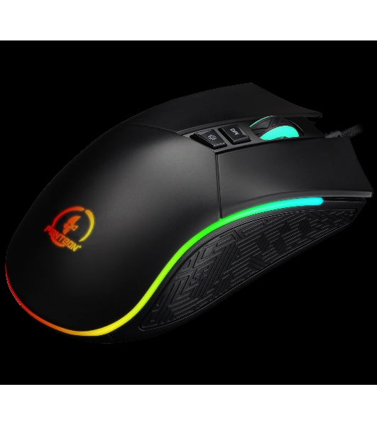Мышь проводная Jet.A Panteon PS80 черный, 5000 dpi, USB, кнопки - 9