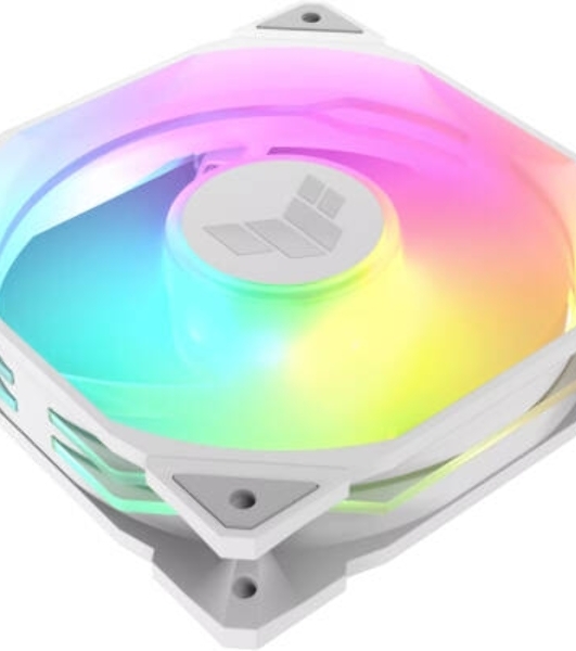 Вентилятор в корпус ASUS TUF GAMING TR120 FAN ARGB REVERSE WHITE белый, 120x120x28 мм, 2000 об/мин, 29 дБ, 4 pin