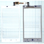 Сенсорное стекло (тачскрин) для ZTE V830 (Blade G Lux), белое, фото 1