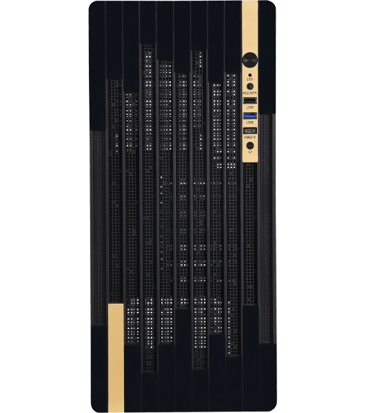 Компьютерный корпус Accord ACC-188R2 черный без БП ATX 4x120мм 1xUSB 2.0 1xUSB 3.0 1xUSB3.1 audio