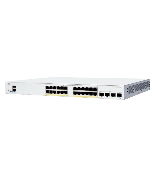 Коммутатор Cisco Catalyst C1300-24P-4X, 24×1 Гбит/с, 4×10 Гбит/с SFP+, управляемый