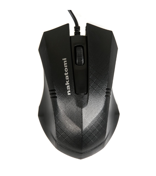 Мышь проводная Nakatomi MON-04U черный, 800 dpi, USB, кнопки - 3