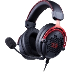 Гарнитура Redragon Diomedes чёрный/красный, проводная, USB / mini jack 3.5 мм, фото 1