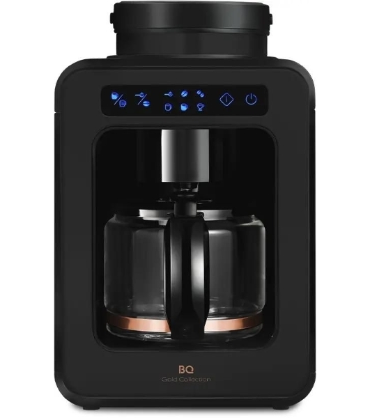 Кофеварка капельная BQ CM7000 Black-Rose Gold со встроенной кофемолкой, исп. кофе - молотый/зерновой, 0.6 л, 600 Вт.