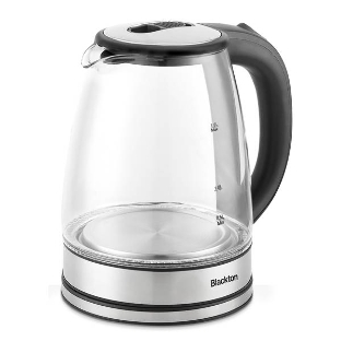 Электрочайник Blackton Bt KT1729G черный/серебристый, 1.8 л, 1500 Вт, скрытый нагревательный элемент