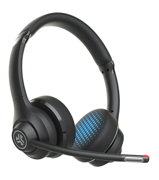 Гарнитура JLab Work Wireless Headset Gen 2 чёрный, беспроводная, Bluetooth/USB-C, до 45 ч, микрофон с шумоподавлением