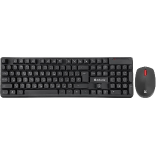 Комплект клавиатура+мышь Defender Milan C-992 беспроводной, USB, 1000 DPI, чёрный
