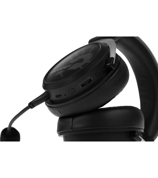 Гарнитура Bloody MR590 Sports чёрный, беспроводная + проводная, Bluetooth, до 35 ч