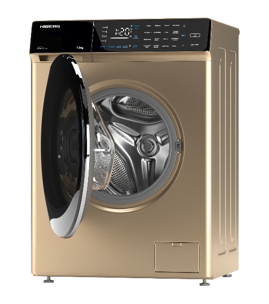 Стиральная машина HIBERG i-DDQ9 - 712 G золотистый, загр. фронтальная макс.: 7 кг 1200 об/мин класс: А+++