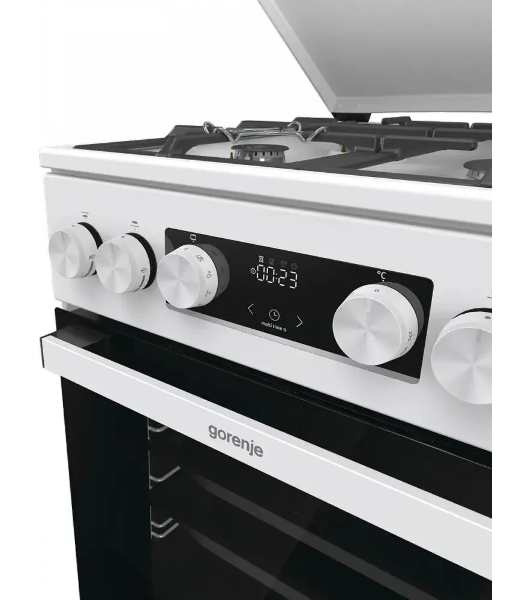 Плита комбинированная Gorenje GK5C42WF-B белый, конфорок 4 газовых, духовка 70 л, 50 см x 85 см x 59.4 см