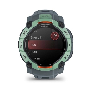 Умные часы Garmin Instinct 3 AMOLED 50mm, 1.3' AMOLED, ANT+, Bluetooth, 10 ATM, нео тропик / серый