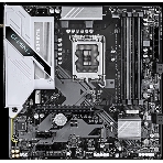 Материнская плата Gigabyte B760M GAMING PLUS WIFI DDR4, LGA1700, Intel B760, 4xDDR4, 4xSATA, 2xM.2, 1xPCIe 4.0 x16, 2xPCIe 3.0 x1, 1xDP, 1xHDMI, 1x1Gb LAN, Wi-Fi 6, Bluetooth 5.3, 3xUSB-A 5Gbps, 6xUSB-A 2.0, 1xUSB-C 5Gbps, 3x3.5 мм, 7.1, mATX, фото 1