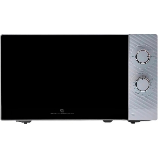 Микроволновая печь General Electronics GE-MS120S серебристый, 20 л, 700 Вт, переключатели - поворотный механизм