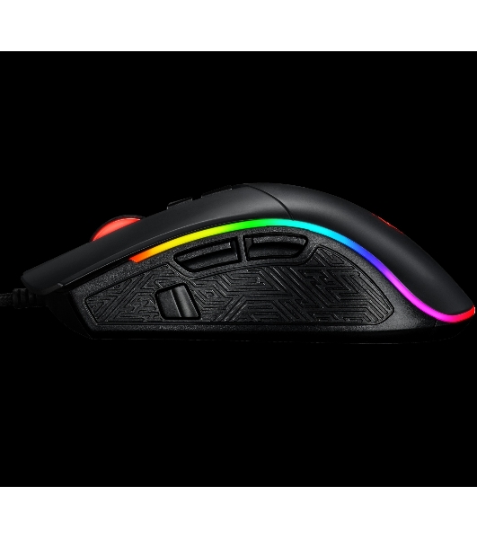 Мышь проводная Jet.A Panteon PS80 черный, 5000 dpi, USB, кнопки - 9
