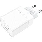 Сетевое зарядное устройство BOROFONE (6931474728296) BA47A Mighty 1USB QC3.0 белый, фото 1