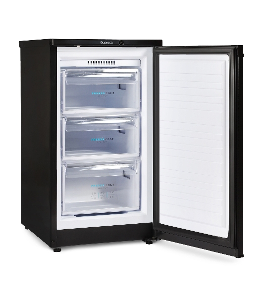 Морозильная камера Бирюса B412 черный, 80л, 3 ящика