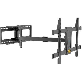 Кронштейн Kromax DIX-30 черный 2 шт/уп. Кр. стал. настенный для TV 32'-65', max 60 кг. 5 ст св., нак. ±10°, пов. ±90°, от ст. 85-1080 мм., max VESA 600x400 мм.