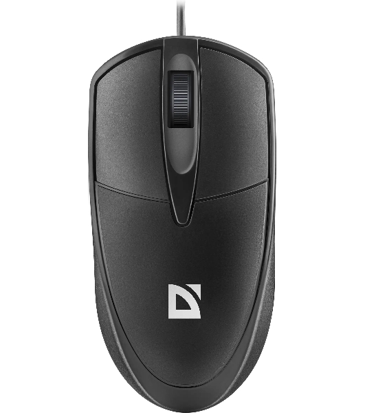 Мышь проводная Defender Trace MB-989 черный, 1000 dpi, USB, кнопки - 3