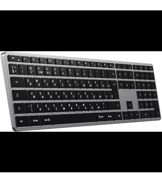 Клавиатура Satechi Slim X3 беспроводная, Bluetooth, серый