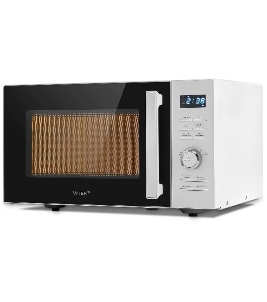 Микроволновая печь Vitek VT-MW1825 белый, 25 л, 900 Вт, переключатели - кнопки, поворотный механизм