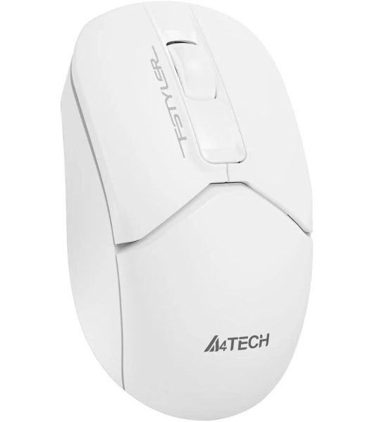 Мышь беспроводная A4Tech Fstyler FG12S белый, 1200 dpi, радиоканал, USB, кнопки - 3
