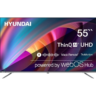 Телевизор Hyundai 55' H-LED55BU7100 серый LED UHD 60Hz WebOS