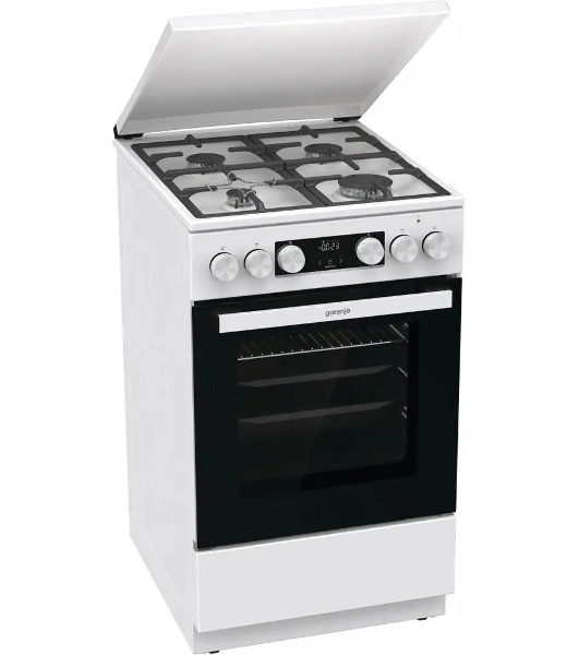 Плита комбинированная Gorenje GK5C42WF-B белый, конфорок 4 газовых, духовка 70 л, 50 см x 85 см x 59.4 см