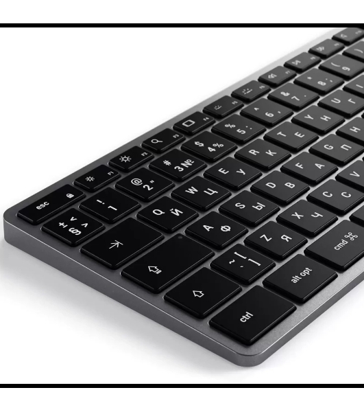 Клавиатура Satechi Slim X3 беспроводная, Bluetooth, серый