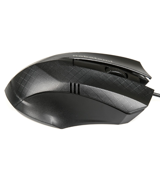 Мышь проводная Nakatomi MON-04U черный, 800 dpi, USB, кнопки - 3