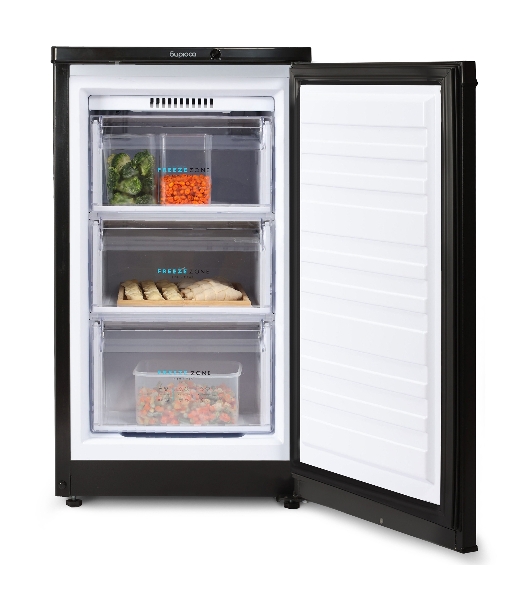 Морозильная камера Бирюса B412 черный, 80л, 3 ящика